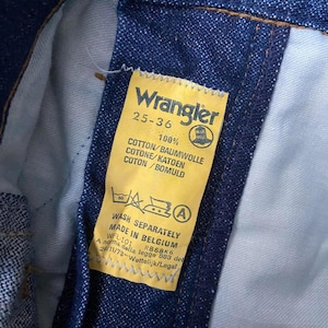 Vintage 1970s Wrangler Bluebell Jeans W25 image 5