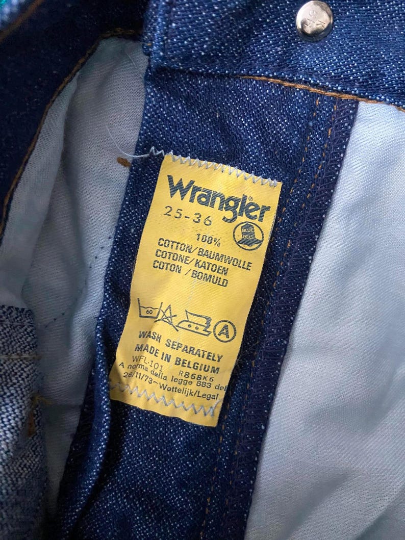 Vintage 1970s Wrangler Bluebell Jeans W25 image 5