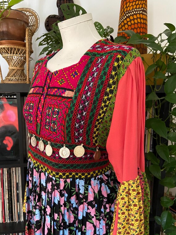 Vintage Patchwork Afghan Dress - image 6
