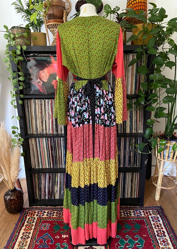 Vintage Patchwork Afghan Dress - image 7