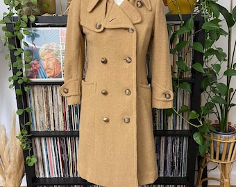 Vintage 1970s Japanese Camel Coat