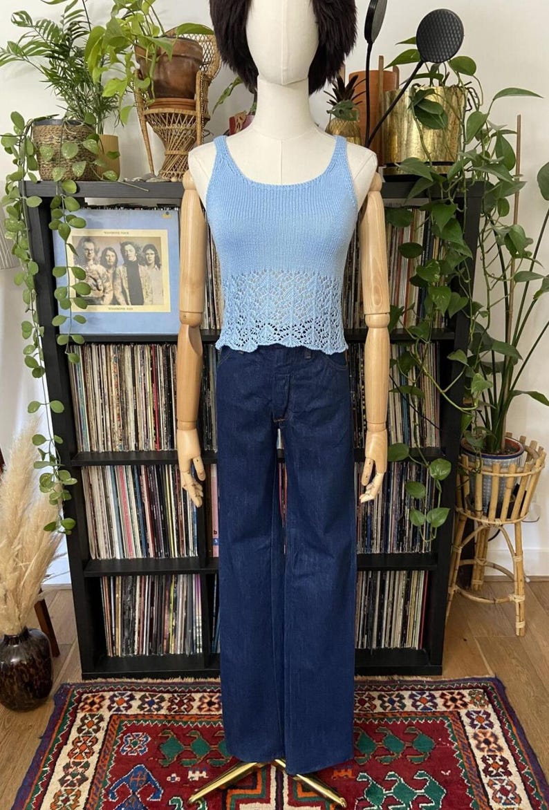 Vintage 1970s Wrangler Bluebell Jeans W26 image 2