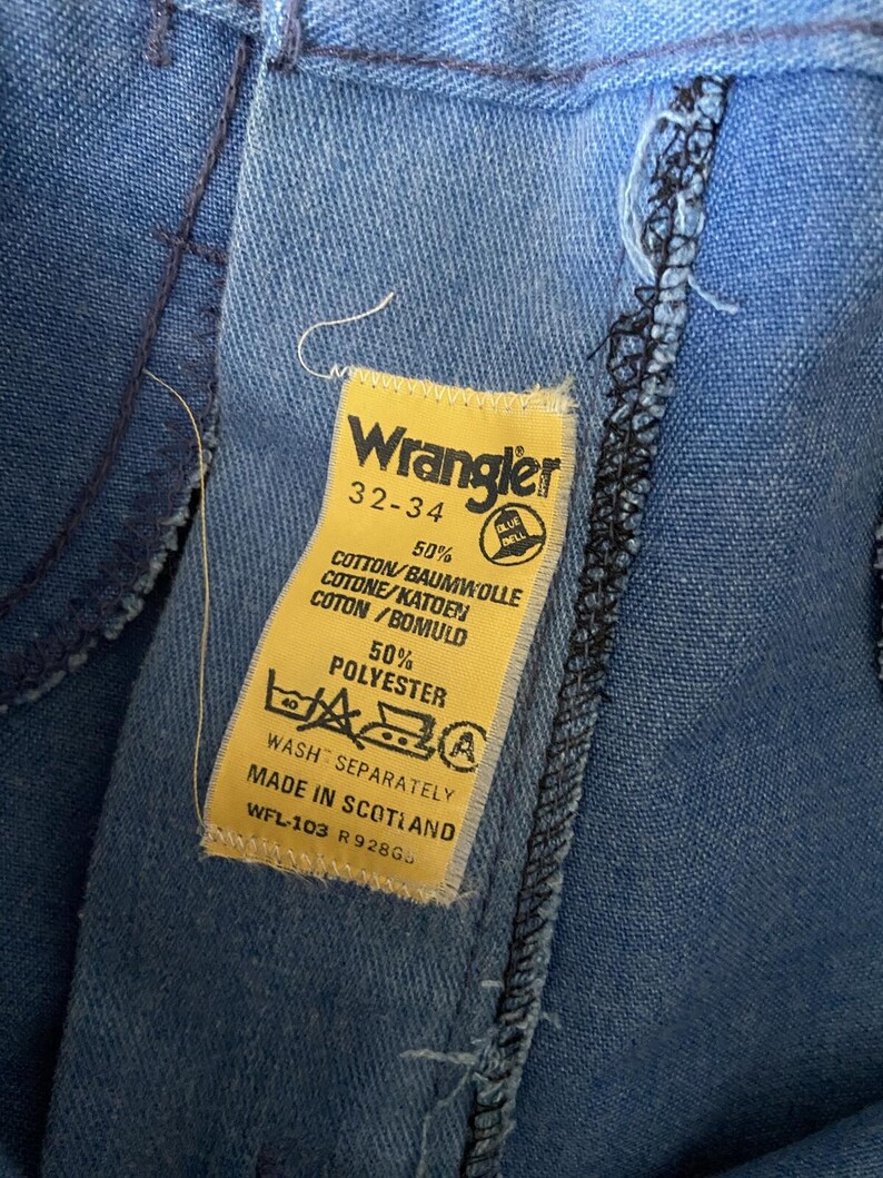 Vintage Wrangler Bluebell Bootcut-jeans uit de jaren 70 W31/L30 afbeelding 6