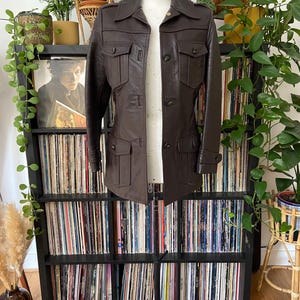 Vintage 1970s Brown Leather Jacket