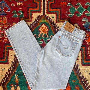 Jean Levi&#39;s 505 Orange Tab vintage des années 90 W32/L31