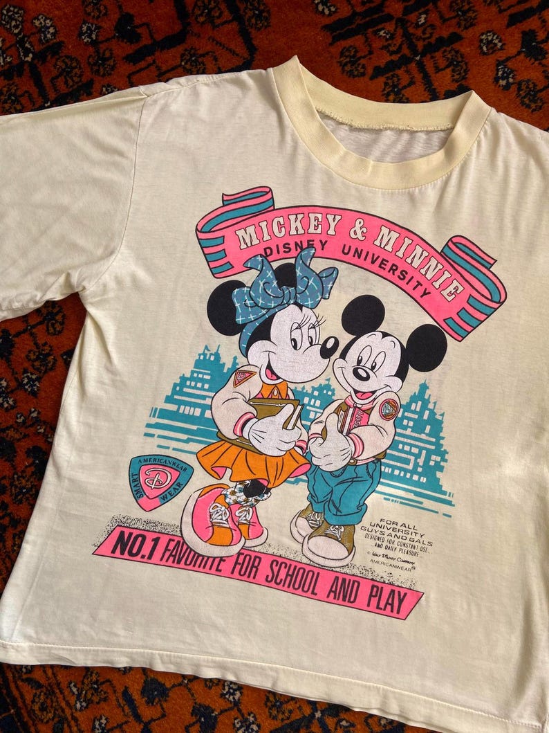 Vintage 1980s Mickey & Minnie Mouse T-Shirt image 4