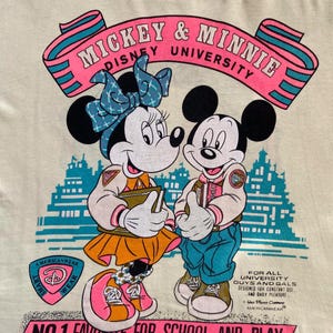 Vintage 1980s Mickey & Minnie Mouse T-Shirt image 5