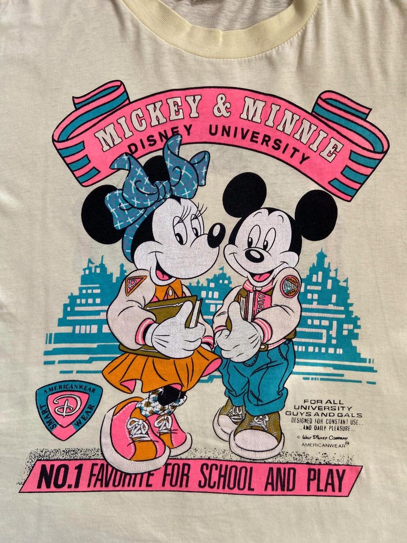 Vintage 1980s Mickey & Minnie Mouse T-Shirt image 5