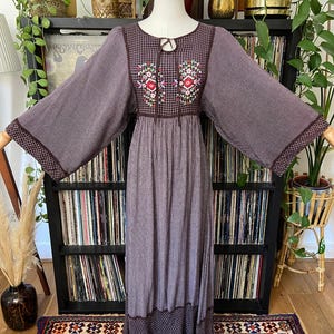 1970s Embroidered Dress Vintage - Etsy