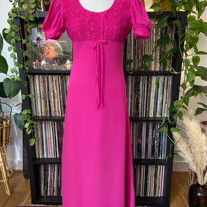 Vintage 1960s Pink Maxi Dress