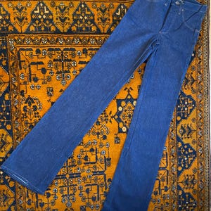 Vintage 1970s Deadstock Flared Wrangler Jeans W26 L36