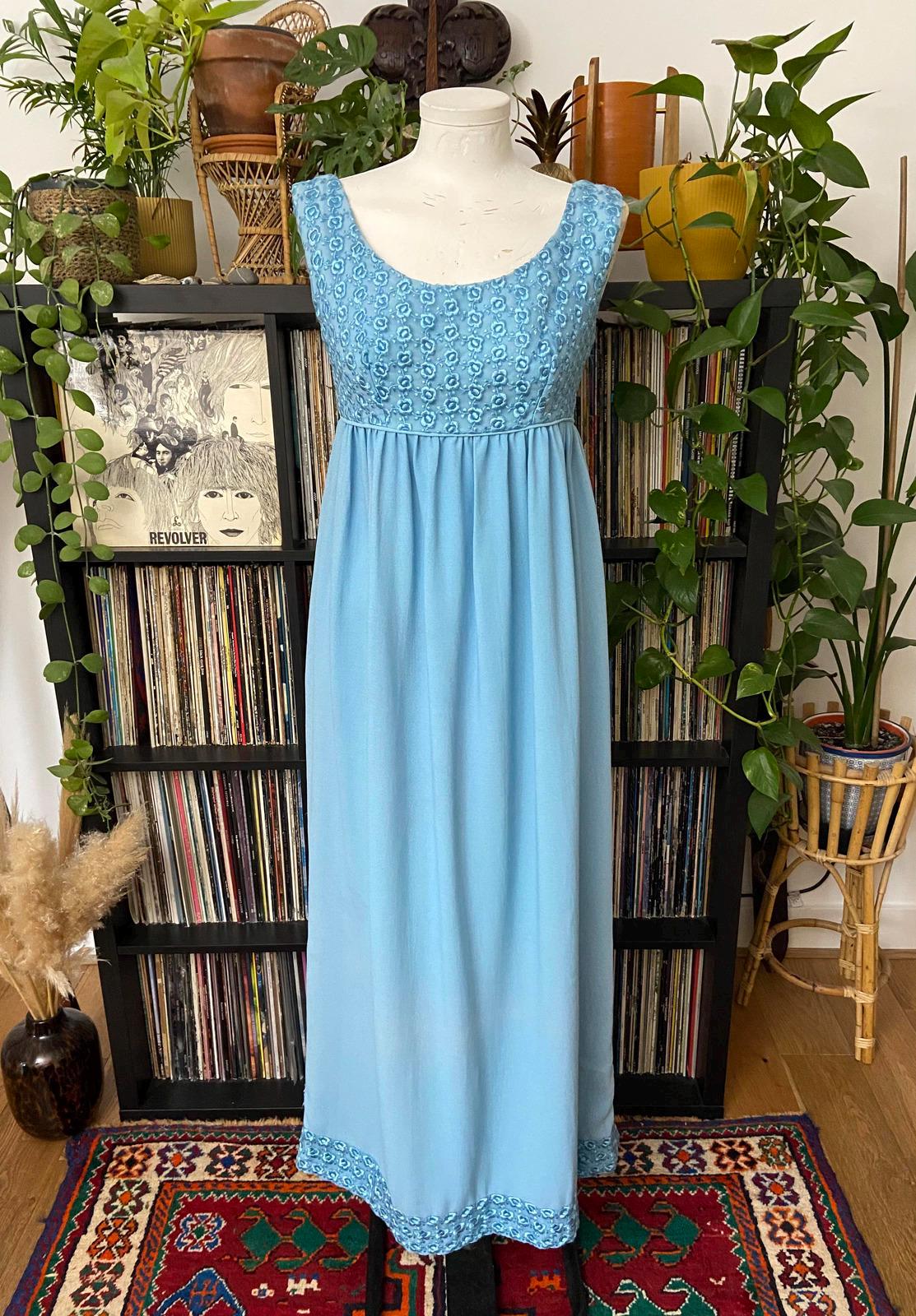sachin and babi light blue dress empire waist dress: Dresses For Women main image 1