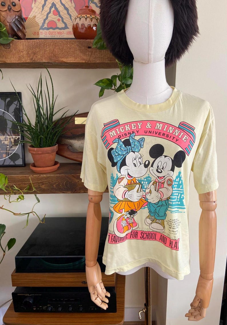Vintage 1980s Mickey & Minnie Mouse T-Shirt image 1