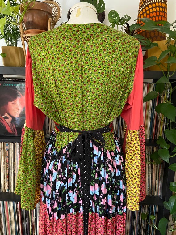 Vintage Patchwork Afghan Dress - image 9