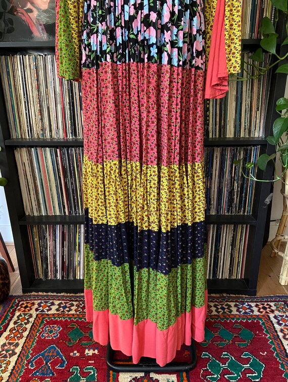 Vintage Patchwork Afghan Dress - image 3