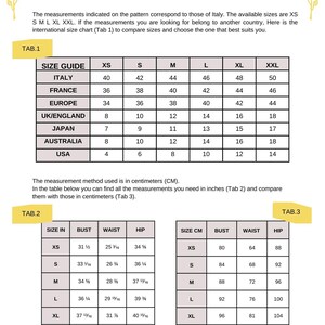 Xs In Numbers T-shirt Pattern for Women, Sizes XS-XXL, Instant Pdf Download A4 Us ...