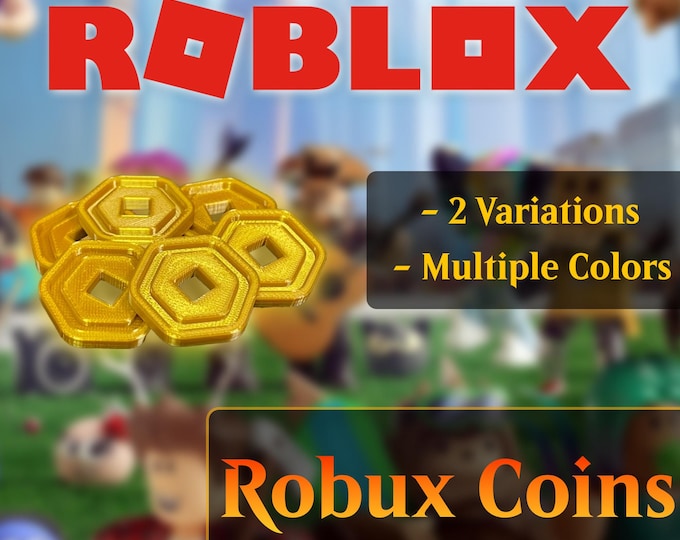 Cartoon Robux Coin Robux Play Money - 3D Printed Coins - Perfect for Roblox Fans ...