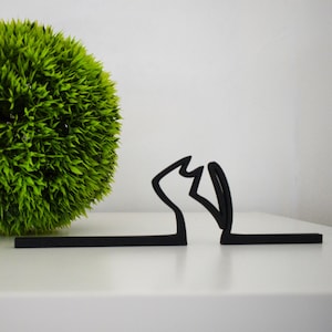 Line Art - The Line - La Linea Figure - Cat - Lineart - Decoration & Gift - Line Art 3D Printing