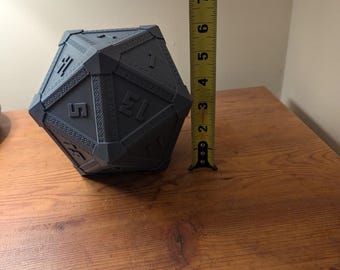 D20 20 sided dice extra large DnD Dungeons and Dragons decoration