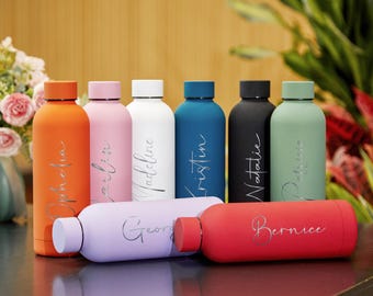 Custom Water Bottle,Personalized  Drink Bottle,Engraved Water Bottle,Insulated Bottle,Bridesmaids Gifts,Bachelorette Party Gifts For Her