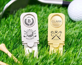 Herramienta de golf personalizada con marcador de bola grabado, herramienta retráctil personalizada, regalos para padrinos de boda, accesorios de golf.