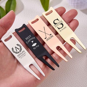 Custom Golf Divot Tool,Personalized Metal Golf Fork,Engraved Golf Pitch Mark Repair,Ball Marker,Gift For Golfers,Gift For Men,Groomsmen Gift