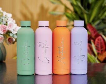 Personalized Insulated Bottle,Stainless Steel Water Bottle,Custom Engraved Tumbler With Name,Gift For Bridesmaid,Party Favors,Wedding Gift