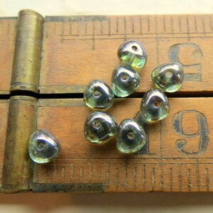 40 TALLPOTATISPÄROR. Tjeckiska glaspärlor Lumi Picasso. 6 mm. Smyckestillverkningstillbehör bild 9