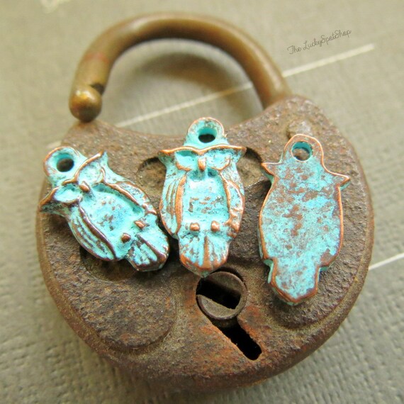 Buy MYKONOS AGED OWLS 15 Mm by Mm Pieces Greek Charms