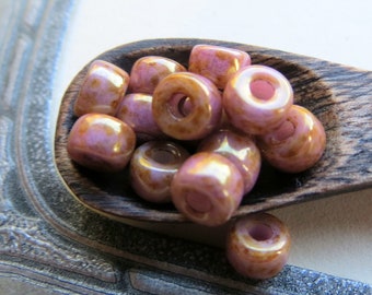 thumbnail image 2 of Matubo 8/0 Round Czech Seed Beads – 3mm, Neon Purple Lined – 10g – 80 Colors Available 2 of 5