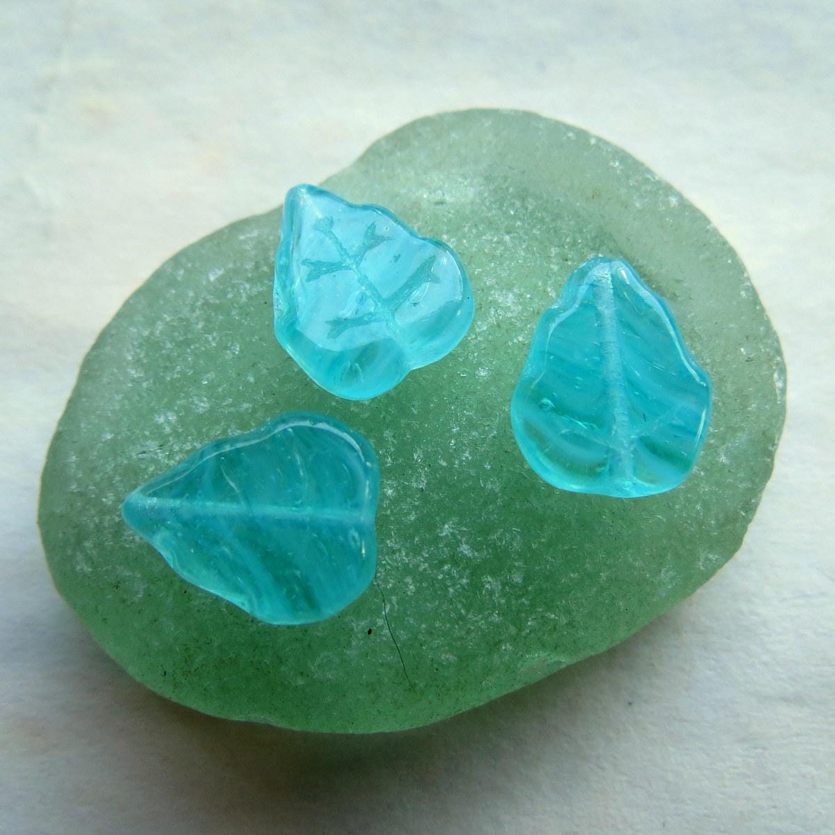 Perline Di Vetro Di Alta Qualità .. SCARABEO TURCHESE .. 6 Perline Di Scarabeo In Vetro Ceco 10 X 13 Mm (9175-6) .. Forniture Per Gioielli - Italia - Foto 3