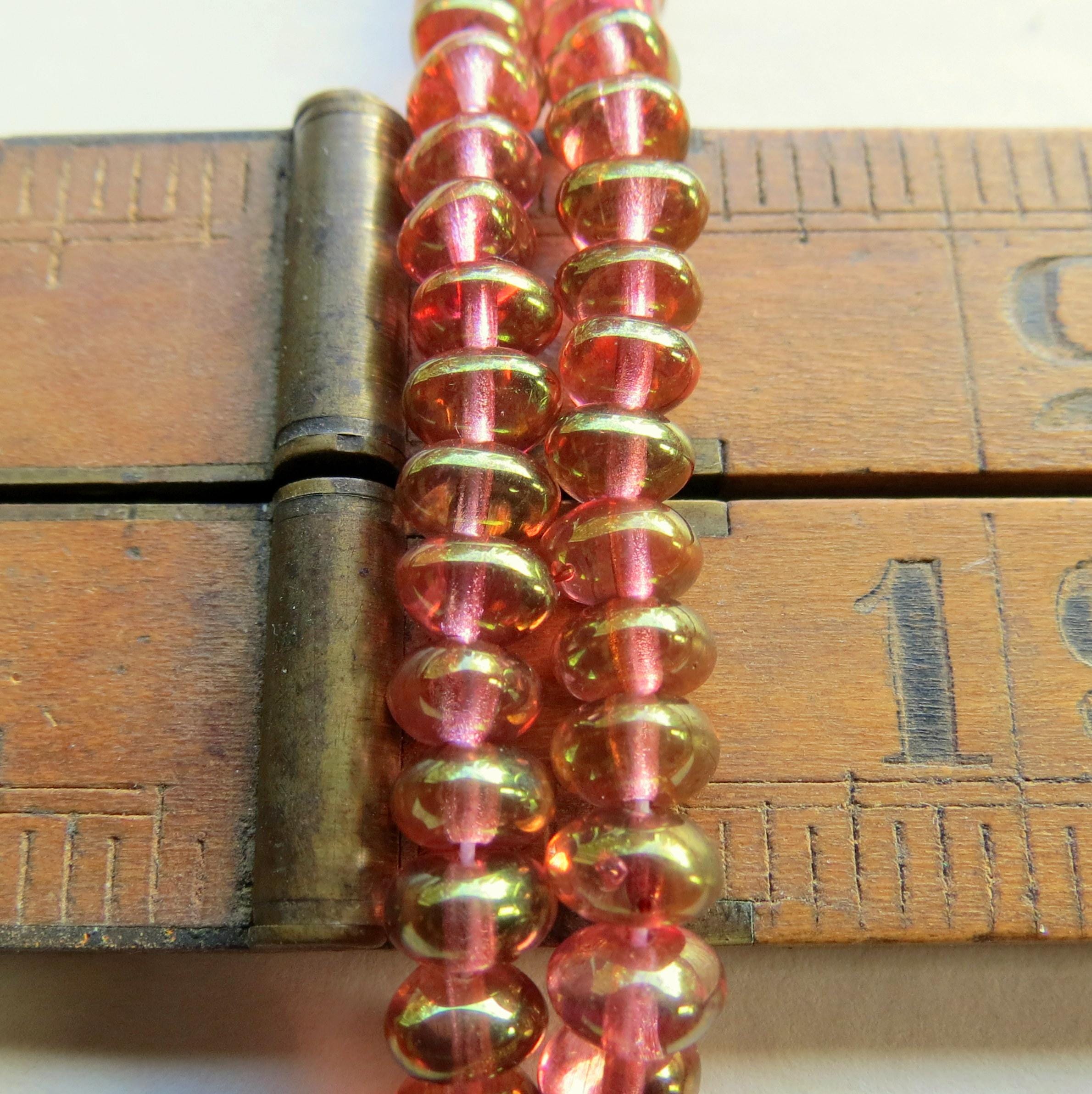 Perline Di C Ceche Rondelle Da 4, 6, 8 E 10 Mm, Perline Di Vetro