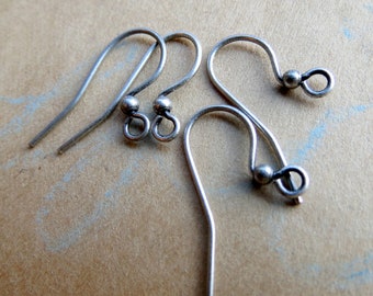 AROS PARA ARETES DE PLATA ANTIGUOS. 23 mm. 5 pares (10 piezas). Materiales para joyería.