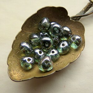 40 TALLPOTATISPÄROR. Tjeckiska glaspärlor Lumi Picasso. 6 mm. Smyckestillverkningstillbehör bild 8