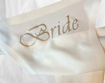 Bride White Sexy Wedding Day Thong With Gold Vinyl - Fetish Bridal Underwear - Bride Panties - Naughty Wedding Night Gift - Hot Wife