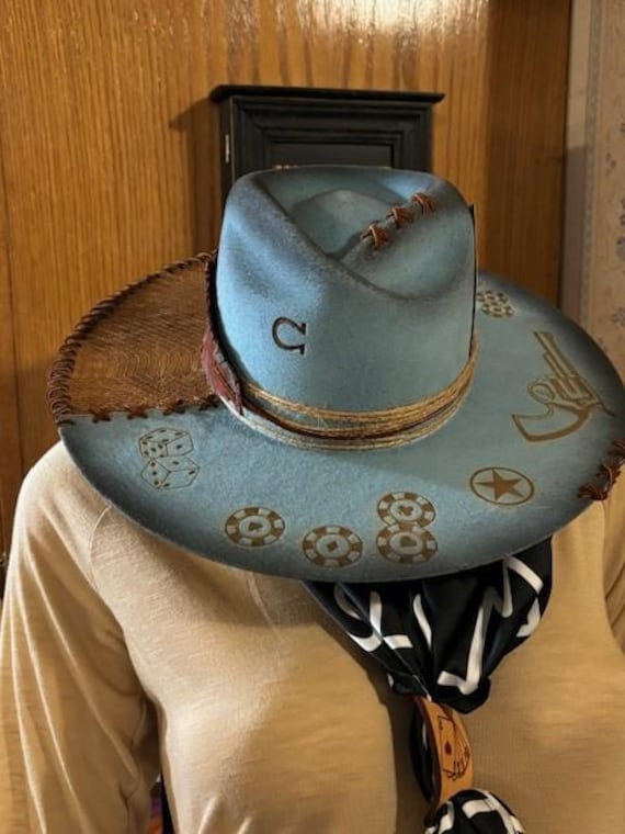 Hand-Burned Fedora Hat