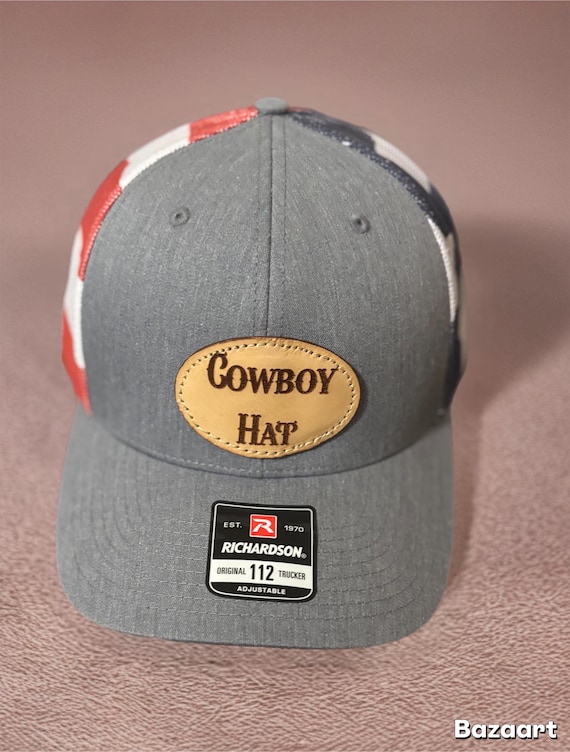 Richardson 112 Snapback Truck Cap with leather Patch