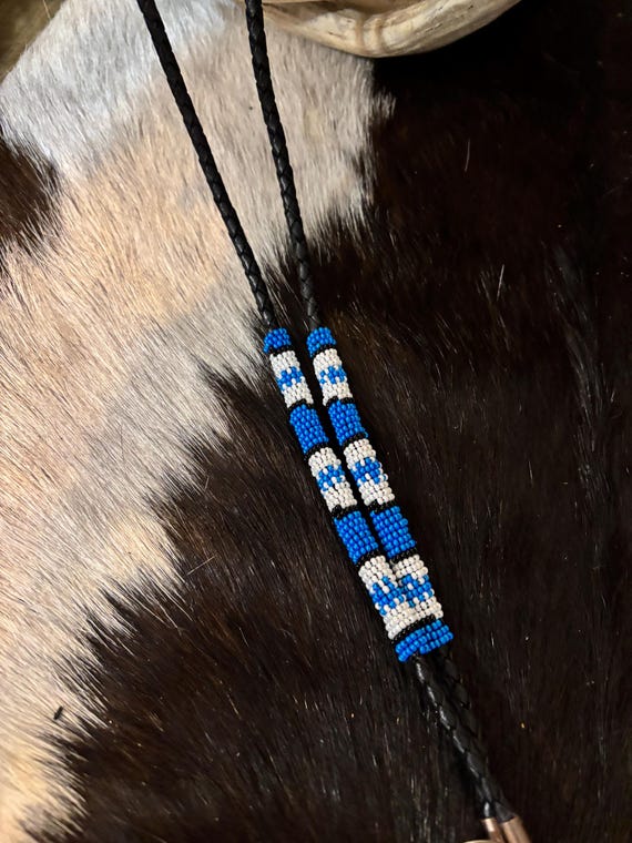 Beaded Lanyard Badge Holder