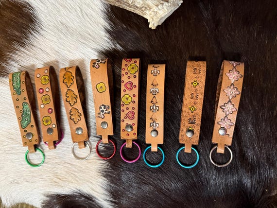 Leather Key Chains.