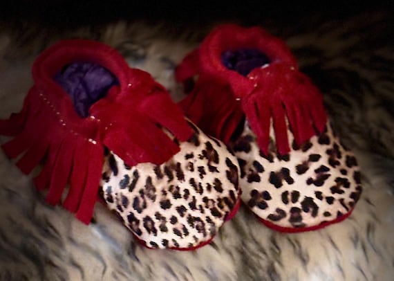 0-3 Newborn Baby Deer Hide Moccasin