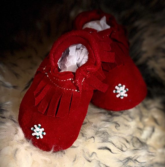 0-3 Newborn Baby Deer Hide Moccasin