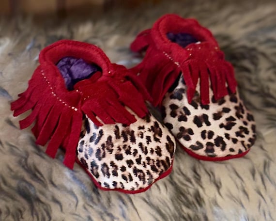 0-3 Newborn Baby Deer Hide Moccasin