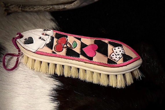 Leather Show Pig Brush