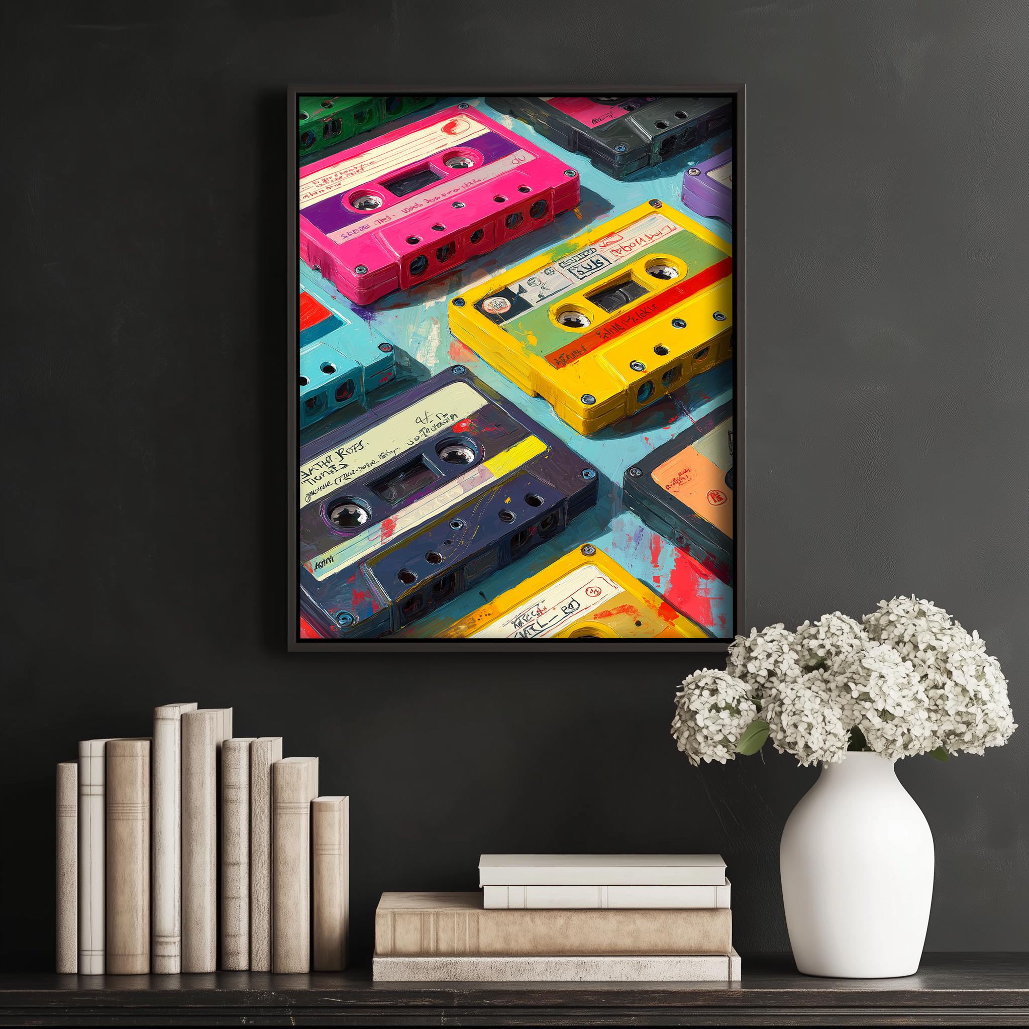 Cassette Tape Poster | Retro Music Wall Art | Groovy Party Poster ...