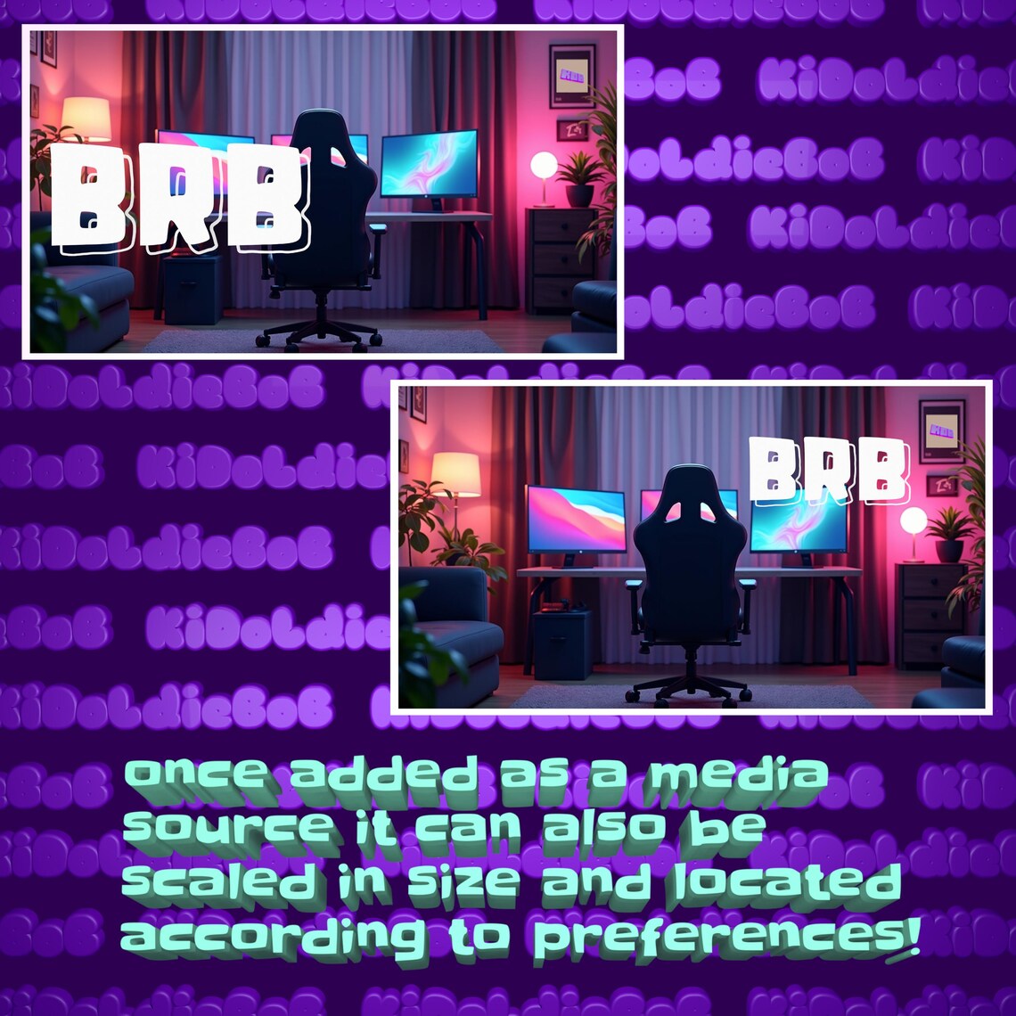 Brb Stream Overlay: Hand-drawn Twitch Animation (.webm) - Etsy