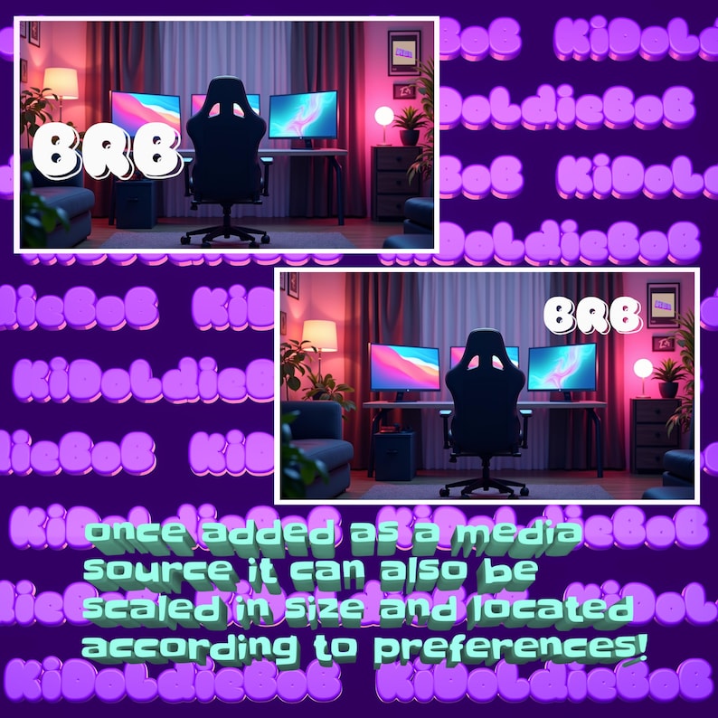 Hand Drawn Animated Stream Overlay Optimized for Twitch 