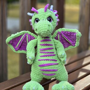 Handmade Plush Dragon – Cozy, Cuddly, and Full of Magic!