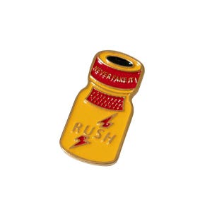 Rush Poppers Enamel Pin – Iconic Metal Pin | Statement Accessory for Jacket, Bag Cap | Gift for Fans & Collectors