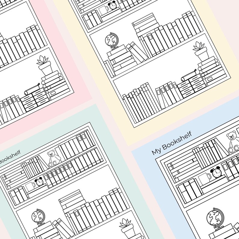 100 Book Reading Tracker Printable | Bookshelf Reading Challenge ...