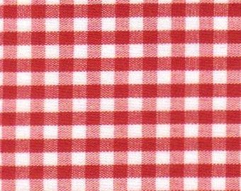 Fabric Finders Red Gingham Fabric - Gingham Fabric - Cotton Fabric By the Yard - Red Gingham Cotton Fabric - Face Mask Fabric